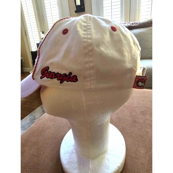 UGA Women's Baseball Cap w gingham trim Top of the World Go DAWGS - Picture 6 of 7